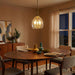 Zen - 5 Pendant Chain Hanging Light - Clear / Gold Ashcroft Furniture
