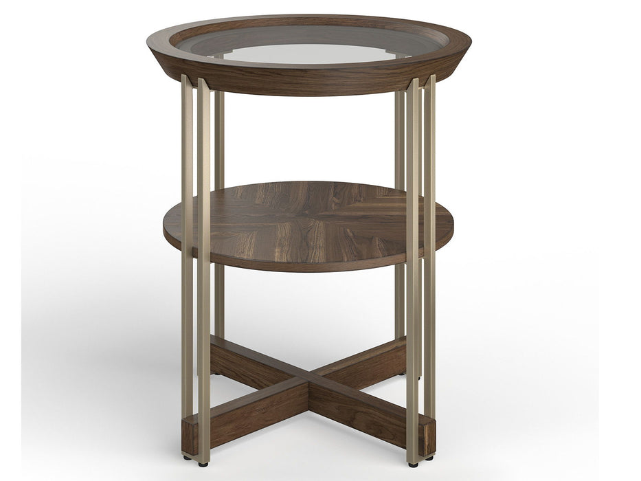 Elora - Round End Table - Walnut Magnussen Furniture