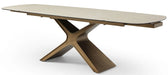 9368 - Dining Table With Extensions - Taupe Extravaganza Collection