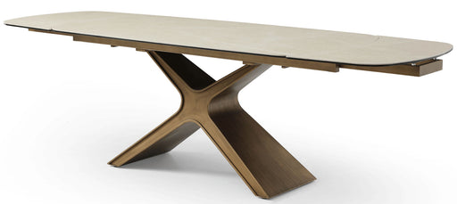 9368 - Dining Table With Extensions - Taupe Extravaganza Collection