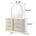 Giovanni - Dresser Mirror (Dresser Not Included) - White Matrix Furniture Group