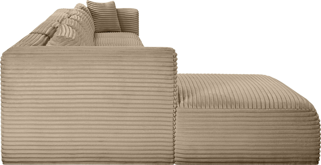 Shaggy - Fabric 6 Piece Modular Sectional With Chaise Meridian Furniture