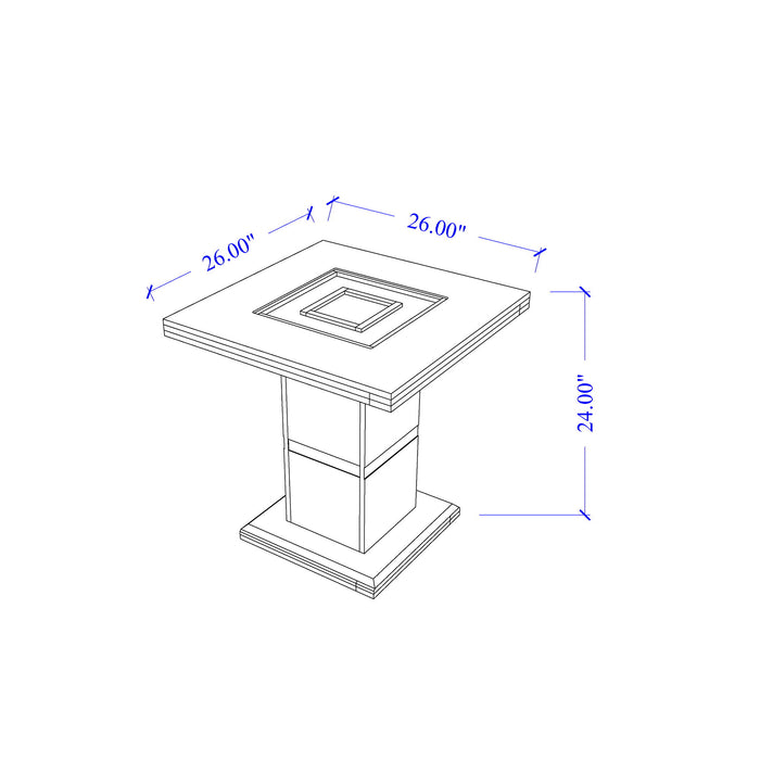 Ariya - End Table - Black Global Furniture USA