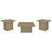 Eldridge - Coffee Table Set With Chunky Square Tops Furniture Max