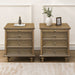 Nightstands With 4 Drawer, Storage End Table With Hidden Pull Out Shelf Home Essentials