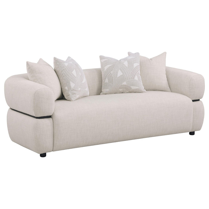 Ramsay - Round Arm Sofa - Beige Furniture Max