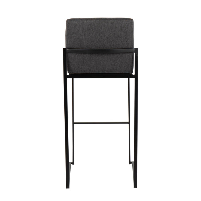 Fuji - Contemporary High Back Barstool Elegant Design Lumi Source