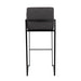 Fuji - Contemporary High Back Barstool Elegant Design Lumi Source