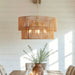 Chandelier, 2 Tier Boho Wabi Sabi Pendant Light, Hanging Ceiling Lamp - Gold Daily Nest