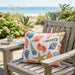 Square Coral Outdoor Pillows (Set of 2) - Multi Daily Nest