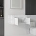 Floating Bathroom Vanity Cabinet, Soft Close Double Drawers, Open Side Storage, Wall Mounted, Cabinet Only Home Essentials