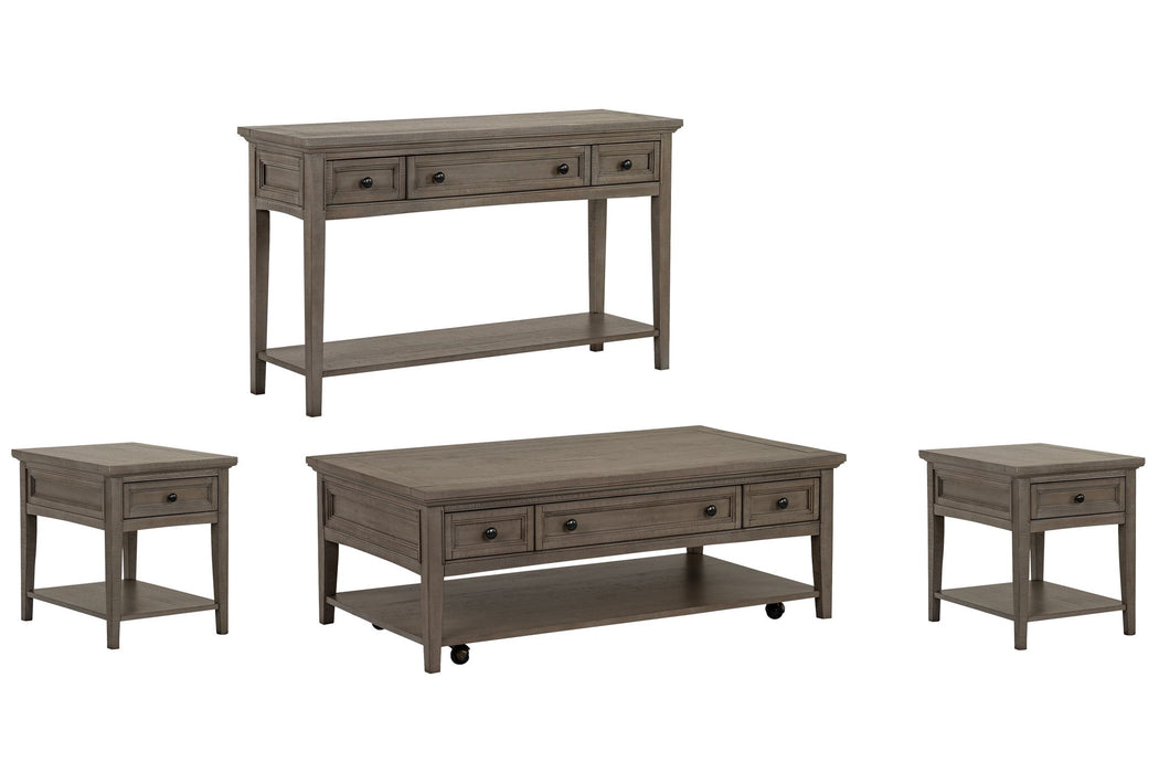 Paxton Place - Rectangular Caster Cocktail Table Set Magnussen Furniture
