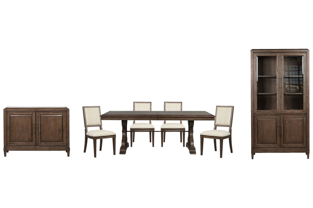 Jubilee - Extendable Trestle Dining Table Set Magnussen Furniture