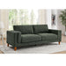 Upholstered Square Arm Sofa - Dark Green Home Essentials