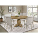 Round Dining Table Set With Upholstered Chairs Furniture Max