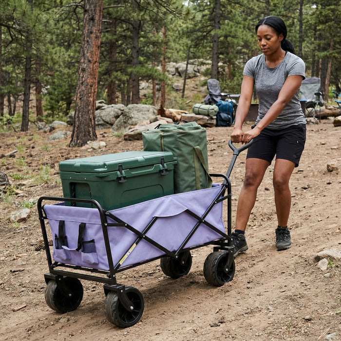 Wagons Carts Heavy Duty Foldable With Big Wheels