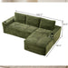 Cloud Sectional Couch, Modular Sectional Sofa With Deep Seat, Boneless Couches With L-Shape Chaise For Living Room - Green Home Essentials