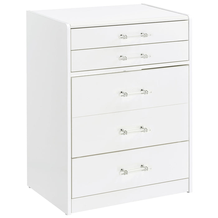 Ayuba - 3 Drawer Makeup Vanity Table With Mirror And Stool Furniture Max