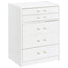 Ayuba - 3 Drawer Makeup Vanity Table With Mirror And Stool Furniture Max