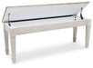 Skempton - Storage Bench - White Signature Design by Ashley®