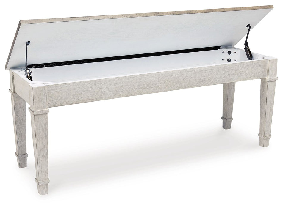 Skempton - Storage Bench - White Signature Design by Ashley®