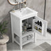 Modern Bathroom Vanity With Sink, Soft-Closing Door And Open Shelf Hearth and Haven