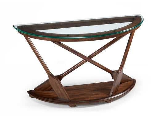 Beaufort - Sofa Table With Base And Glass Top - Dark Oak Magnussen Furniture