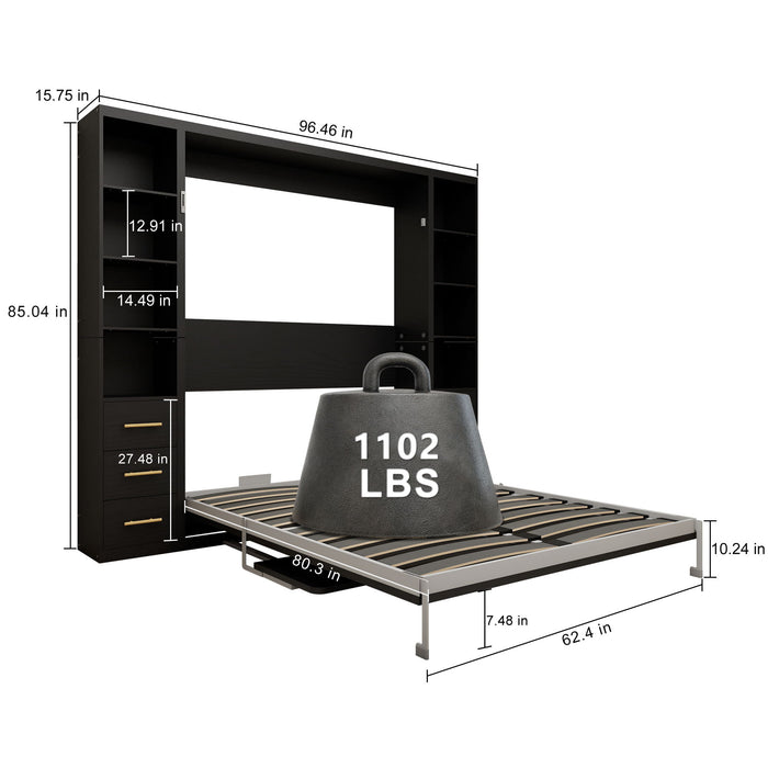 Multifunctional Vertical Murphy Wall Bed Home Essentials