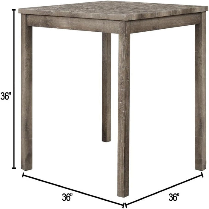 Transitional Counter Dining Set With 4 Tufted Stools Home Essentials