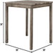 Transitional Counter Dining Set With 4 Tufted Stools Home Essentials