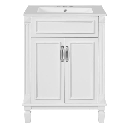 Bathroom Vanity With Top Sink, Cabinet With 2 Soft Closing Doors Hearth and Haven