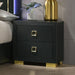 Nightstand, Bedside Table - Black Home Essentials