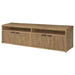 Palmer - 4 Door TV Stand With Open Shelves - Mango Color Furniture Max