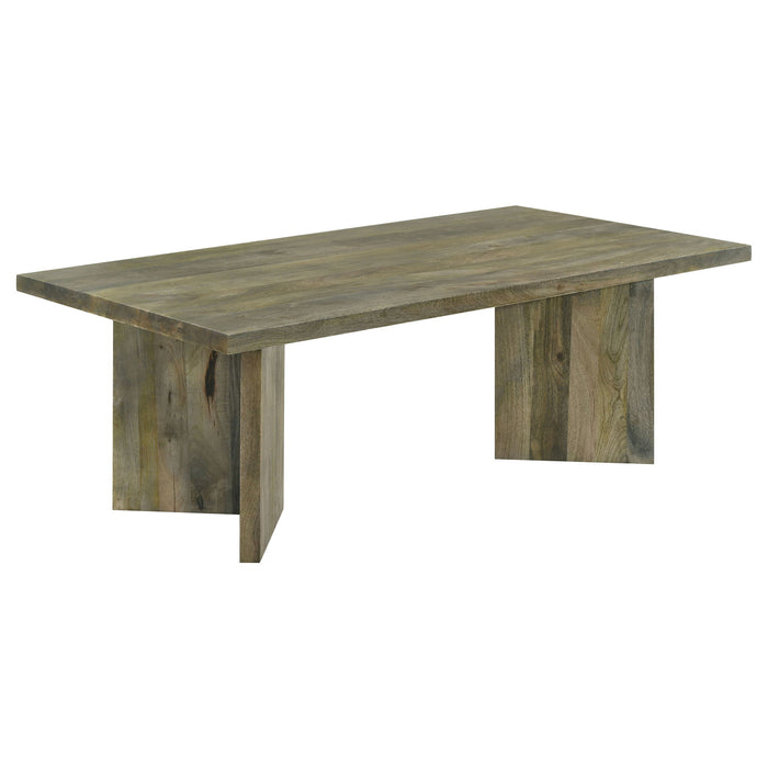 Neskowin - 2 Piece And End Table Set With Geometric Panels - Brown Furniture Max