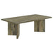 Neskowin - 2 Piece And End Table Set With Geometric Panels - Brown Furniture Max