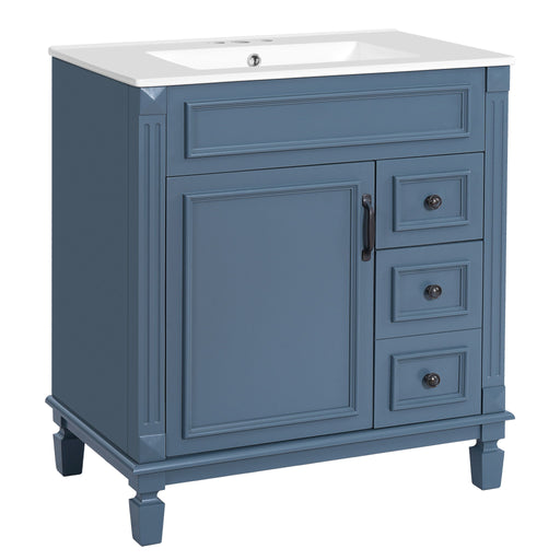 Bathroom Vanity With Sink, Cabinet With 2 Drawers And Adjustable Shelf Hearth and Haven