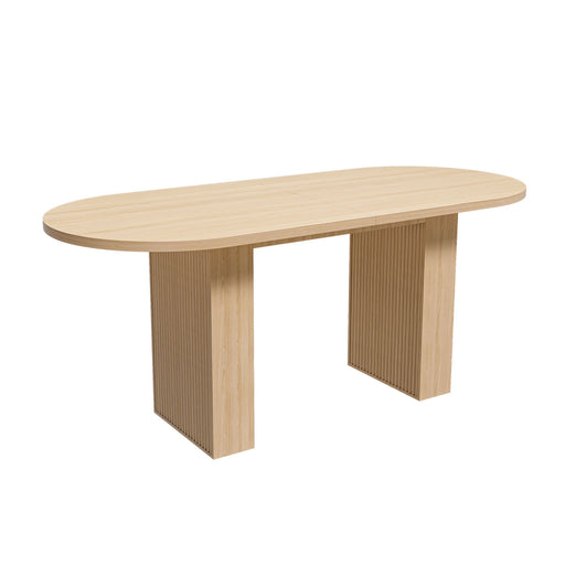 Modern Farmhouse Oval Dining Table With Slim Base Home Essentials