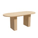Modern Farmhouse Oval Dining Table With Slim Base Home Essentials