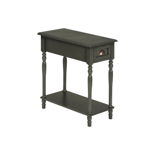 Accent Side Table, 2 Tier, Storage Drawer, Stylish Traditional Design 8th Street