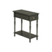 Accent Side Table, 2 Tier, Storage Drawer, Stylish Traditional Design 8th Street
