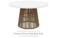 Orchard Beach - Round Dining Room Table Base - Beige Signature Design by Ashley®