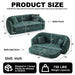 Curved Convertible Sofa, 2 In 1 Fold Out Bed With Pull Out Base And Deep Seat Home Essentials