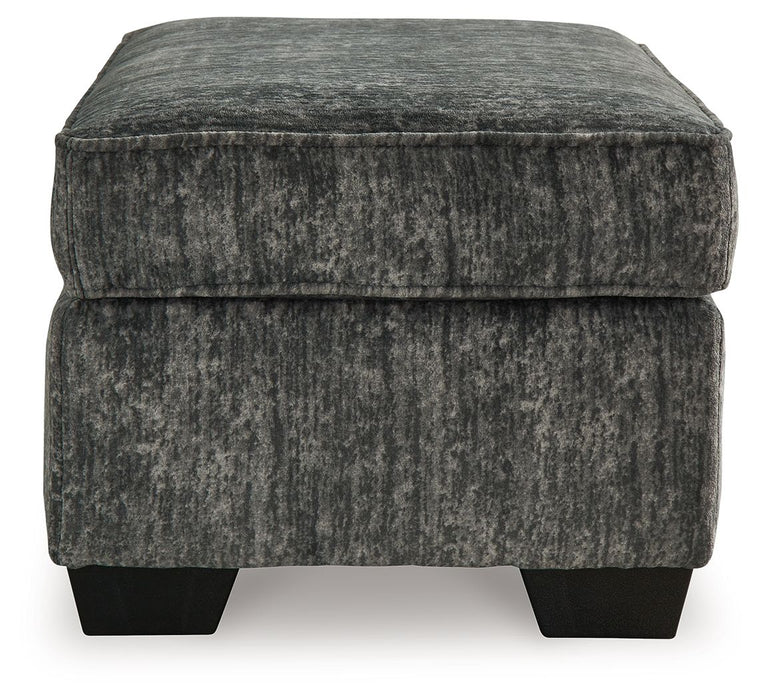 Lonoke - Ottoman - Gunmetal Signature Design by Ashley®