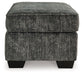 Lonoke - Ottoman - Gunmetal Signature Design by Ashley®