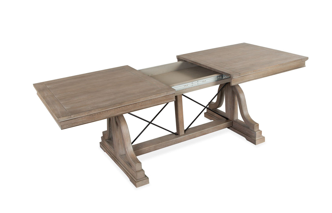 Paxton Place - Trestle Dining Table - Dovetail Gray Magnussen Furniture