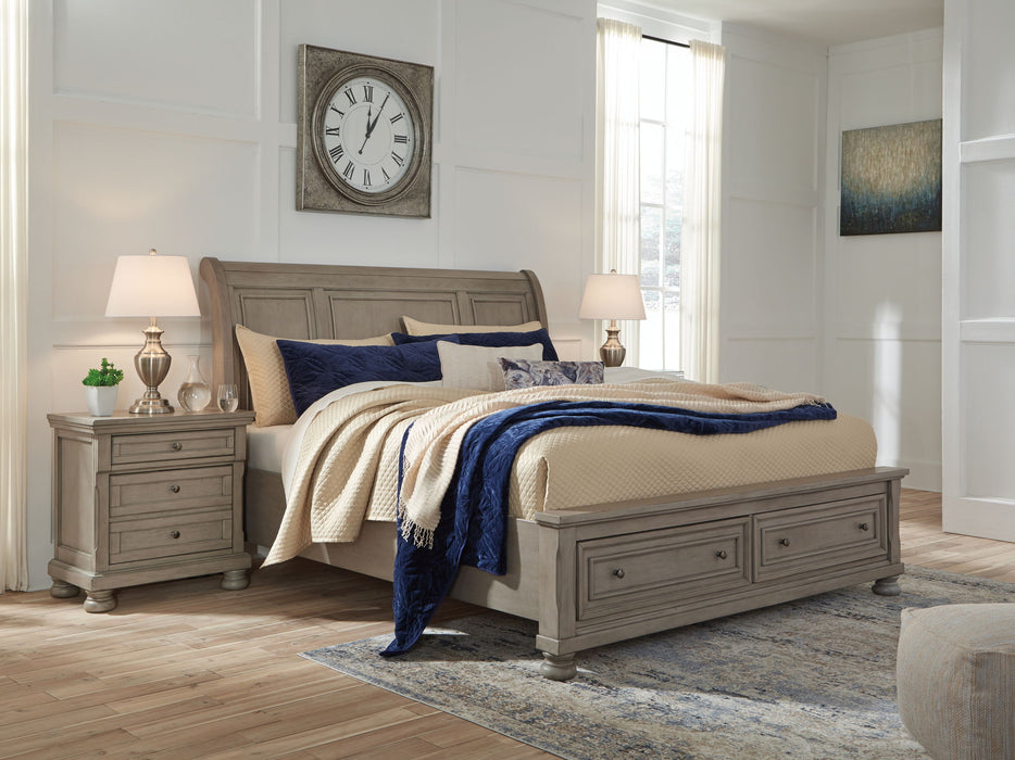 Lettner - Sleigh Bed Signature Design by Ashley®