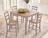 Harperfeld - Dining Room Counter Table Set (Set of 5) - Natural / Gray Signature Design by Ashley®