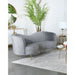 Reigha - Upholstered Sofa Lounge Furniture With Channel Tufted Backrest - Gray Furniture Max