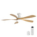 52" Ceiling Fan With 3 Color Dimmable LED Light, DC Reversible Motor, 6 Speed Settings Daily Nest