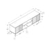 TV Stand, Console, Media Entertainment Center, Storage Cabinet, Modern Design - Black 8th Street